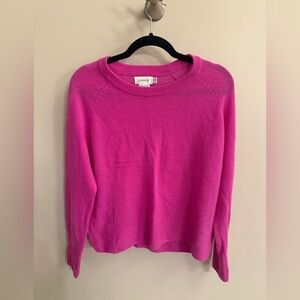 Evereve Vibrant Pink Crew Neck Sweater